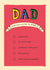 Funny Father's Day Card - Dad Certificate Of Merit created by Poet and Painter