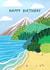 Classic Birthday Card - Beach Mountains created by Pear Tree Press