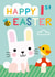 Cute Easter Card - 1st - Bunny And Chick created by Lindsey Sagar