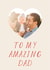 Classic Father's Day Card - Amazing Dad - Heart Frame created by AniSomi