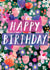 Pretty Birthday Card - Hand Painted Flowers created by Katt Jones