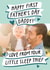 Funny Father's Day Card - Little Sleep Thief - First Father's Day created by Studio Mads