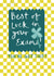 Classic Good Luck Card - Exams - Four Leaf Clover created by Sticky Tape Kate 