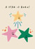 Cute New Baby Card - A Star Is Born - Stars created by HollieGraphik