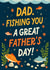 Funny Father's Day Card - Fishing You A Great Day created by Mrs Best Paper Co.