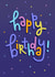 Classic Birthday Card - Colourful Typography created by Daisy Edison
