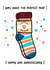 Cute Anniversary Card - 2nd - Socks created by Lyndsay Moon