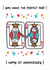 Cute Anniversary Card - 1st - Playing Cards Pair created by Lyndsay Moon