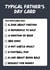 Funny Father's Day - Typical Father's Day Card - Checklist created by Pink + Pip