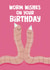 Cute Birthday Card - Worm Wishes created by Giddy Kipper