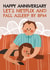 Cute Anniversary Card - Netflix and Literal Chill - Fall Asleep By 8pm created by AbiGoLucky