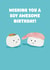 Jellycat Birthday Card - Sushi created by Choo Choo 