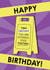 Cheeky 40th Birthday Card - Take Caution! - Sign created by Crystal 