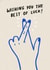 Cute Good Luck Card - Fingers Crossed created by studionough