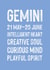 Classic Birthday Card - Gemini created by Studio 9