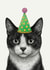 Cute Birthday Card - Party Cat created by Vicky