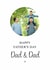 Classic Father's Day Card - Dad And Dad - LGBTQ+ created by Kalm Lettering