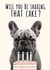Cute Frenchie Birthday Card created by Rebel & Wild