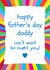 Classic Father's Day Card - Can't Wait To Meet You - Rainbow Burst created by size3art