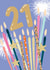 Classic Birthday Card - 21st - Candles created by Louise Tiler