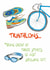 Funny Good Luck Card - Triathlons - Showing Off created by Dandelion Stationery