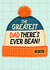 Punny Father's Day Card - The Greatest Dad! - Beanie created by Mrs Best Paper Co.