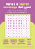 Puzzle Birthday Card - Word Search - Reveal Secret Happy Birthday Message created by Curiosity Unboxed