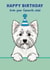 Cute Birthday Card - West Highland Terrier created by Choo Choo 