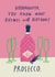Funny Birthday Card - For Goddaughter - Prosecco created by Alice Mole Illustration