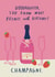 Funny Birthday Card - For Goddaughter - Champagne & Strawberries created by Alice Mole Illustration
