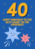 Cute 40th Birthday Card - For Daddy - Stars created by Blush & Blossom 