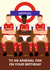 Arsenal Birthday Card - Arsenal Fan - Players created by Paul Jones