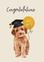 Cute Graduation Card - Cockapoo created by Debbie Daley Illustrations