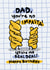 Cute Birthday Card - For Dad - Pasta Pun created by The Playful Indian