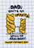 Cute Father's Day Card - Pasta Pun - You're The Real Deal created by The Playful Indian