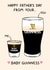 Funny Baby Guinness Father's Day Card - Stout - Guinness - For Dad - Pint created by YAWN DESIGNS