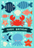 Cute Birthday Card - Fish - Sea Life created by Lois Fitzy