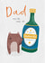 Funny Fathers Day Card - One Of My Favourite Parents - Bear created by Dandelion Stationery