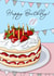 Classic Birthday Card - 18th - Strawberry Cake created by Evie Garnett Designs