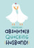 Cute Anniversary Card - For Husband - Quacking Husband - Duck Pun created by Joanne Hawker
