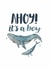 Arty New Baby Card - Whales - Ahoy! created by Elena O'Neill