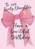 Pretty Birthday Card - 10th - Lovely Daughter - Bow created by Alexia Mickleburgh