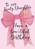 Pretty Birthday Card - 11th - Lovely Daughter - Bow created by Alexia Mickleburgh