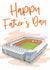 Football Father's Day Card - Blackpool FC - Stadium created by Moo & Snip