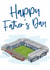 Football Father's Day Card - Birmingham City FC - Stadium created by Moo & Snip