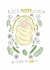 Cute Pregnancy Card - Tiny Human Is Coming - Flowers created by Chloë Breeze Illustration