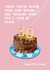 Cheeky 30th Birthday Card - For Her - Cake created by Holly Fox