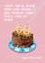 Cheeky 60th Birthday Card - Cake - For Her created by Holly Fox