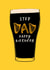 Classic Birthday Card - For Step Dad - Guinness created by patternmuse