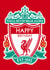Liverpool Birthday Card - You'll Never Walk Alone - Happy Birthday Badge created by Pink Peach Cards